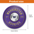 Washington Huskies Fitness Circle Aluminium Ornament 2 Side Trending New Arrivals H52883 ETUG311023