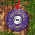 Washington Huskies Fitness Circle Aluminium Ornament 2 Side Trending New Arrivals H52883 ETUG311023