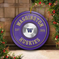 Washington Huskies Fitness Circle Aluminium Ornament 2 Side Trending New Arrivals H52883 ETUG311023