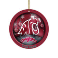 Washington State Cougars Circle Aluminium Custom Ornament 2 Side Trending New Arrivals H52912 ETUG311023