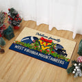 West Virginia Mountaineers Doormat Personalized Your Name, Sport Team Doormat, Christmas Gifts For Football Fan, Home Decor ETHY-52726