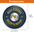 West Virginia Mountaineers Fitness Circle Aluminium Ornament 2 Side Trending New Arrivals H52883 ETUG311023
