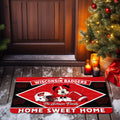 Wisconsin Badgers Doormat Custom Your Family Name, Sport Team And MK Doormat, FootBall Fan Gifts EHIVM-52722