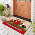 Wisconsin Badgers Doormat Personalized Your Name, Sport Team Doormat, Christmas Gifts For Football Fan, Home Decor ETHY-52726