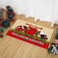 Wisconsin Badgers Doormat Personalized Your Name, Sport Team Doormat, Christmas Gifts For Football Fan, Home Decor ETHY-52726