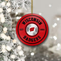 Wisconsin Badgers Fitness Circle Aluminium Ornament 2 Side Trending New Arrivals H52883 ETUG311023