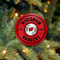 Wisconsin Badgers Fitness Circle Aluminium Ornament 2 Side Trending New Arrivals H52883 ETUG311023