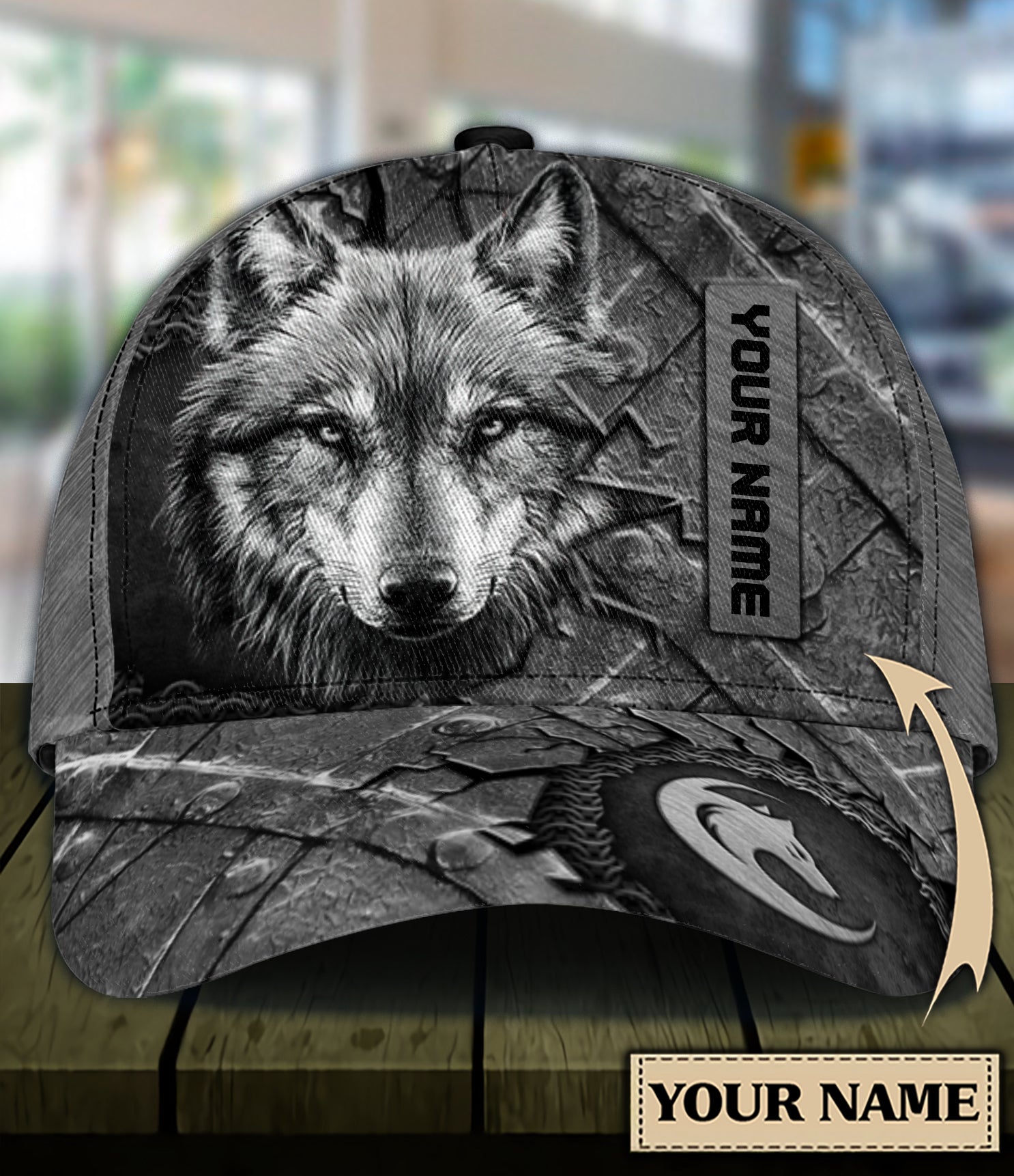 Personalized Wolf Classic Cap, Personalized Gift for Wolf Lovers - CP768PS06 - BMGifts