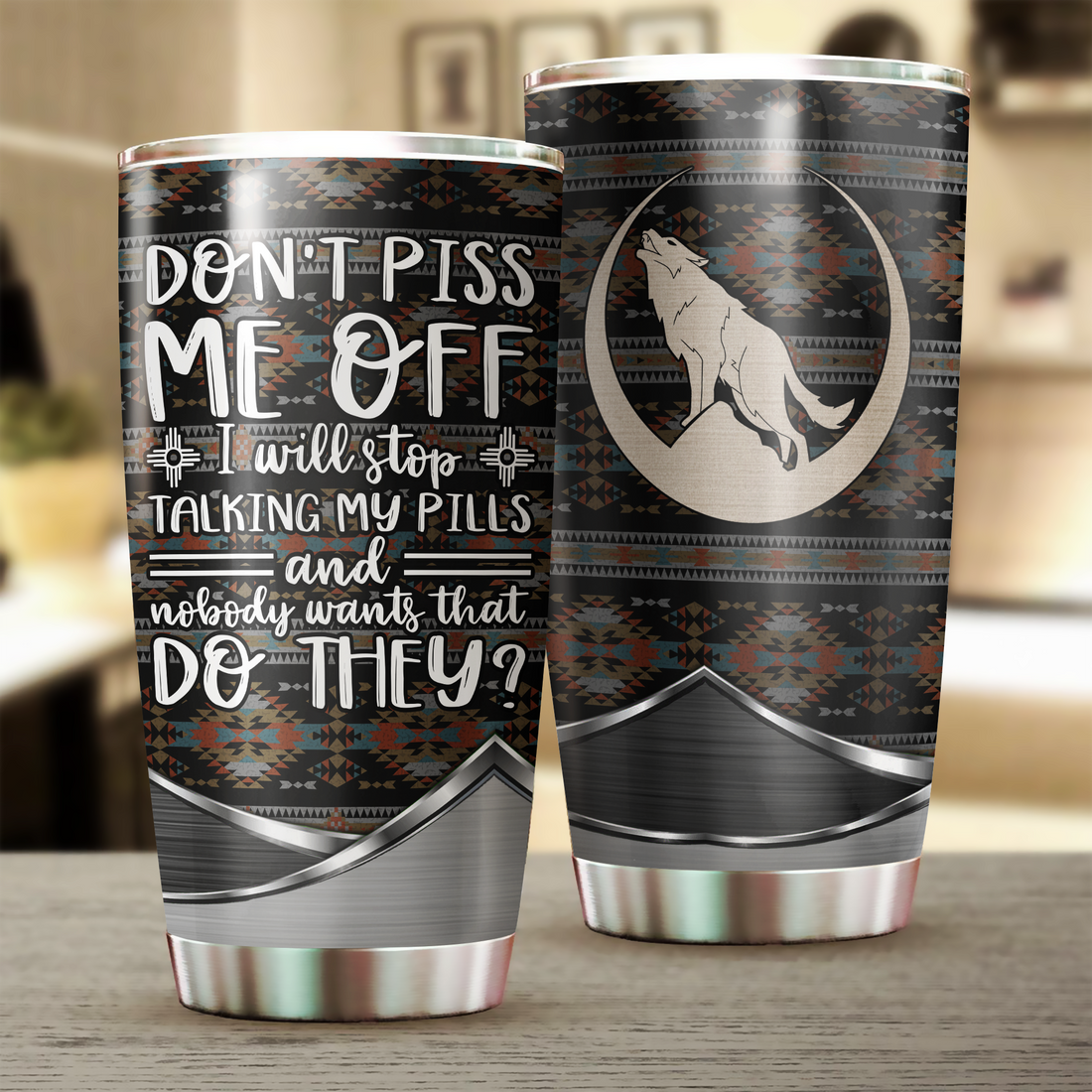 Wolf Tumbler, Gift for Wolf Lovers - TB164PA - BMGifts (formerly Best Memorial Gifts)