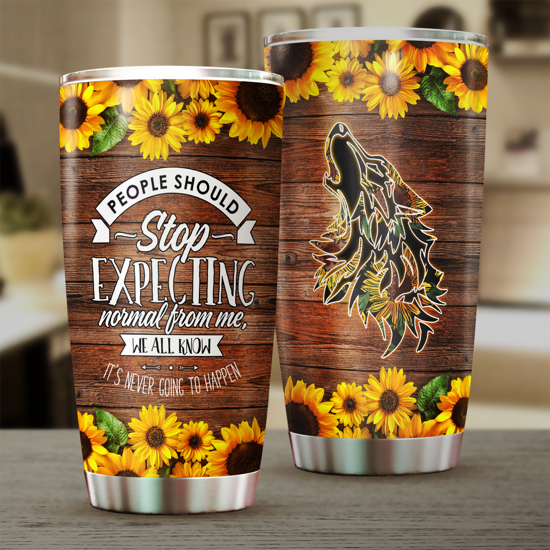 Wolf Tumbler, Gift for Wolf Lovers - TB165PA - BMGifts (formerly Best Memorial Gifts)