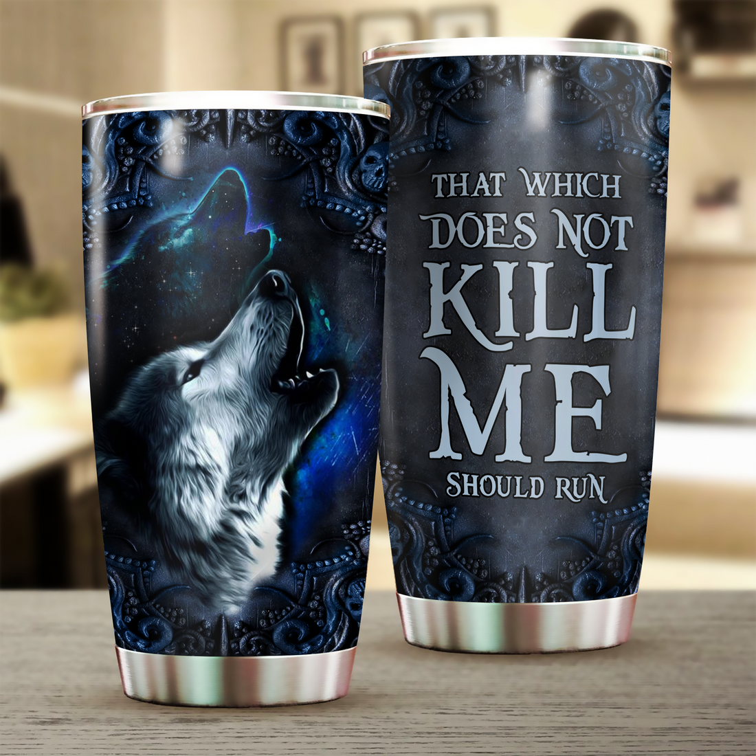 Wolf Tumbler, Gift for Wolf Lovers 20 OZ car mug cup