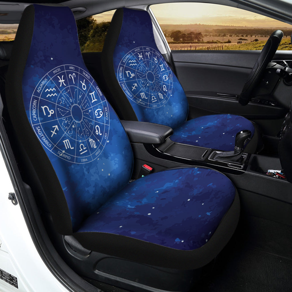 Zodiac Signs Wheel Print Universal Fit Car Seat Covers