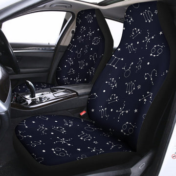 Zodiac Star Signs Pattern Print Universal Fit Car Seat Covers