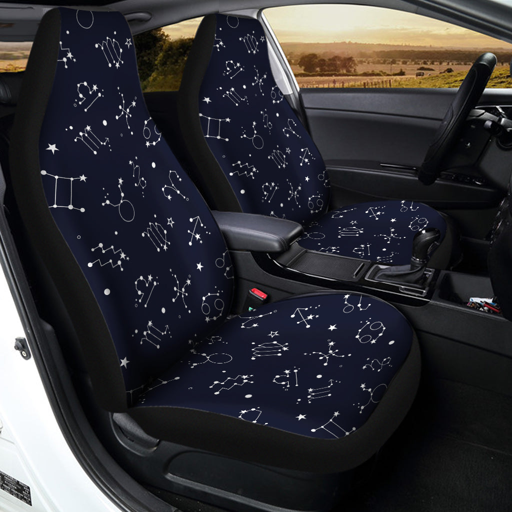 Zodiac Star Signs Pattern Print Universal Fit Car Seat Covers