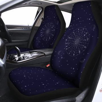 Zodiac Symbols Circle Print Universal Fit Car Seat Covers